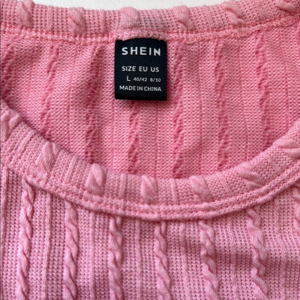 Pink Sleeveless Knit Top from SHEIN - Picture 2 of 3